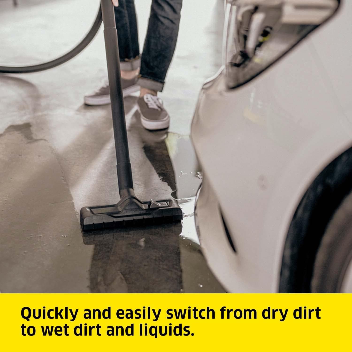 Buy KARCHER,Kärcher 16283020 Wet & Dry Vacuum Cleaner WD 5, blower function, power: 1100w, plastic container: 25 L, suction hose: 2.2 m, incl. floor and crevice nozzle, Yellow - Gadcet UK | UK | London | Scotland | Wales| Ireland | Near Me | Cheap | Pay In 3 | Vacuum Cleaner
